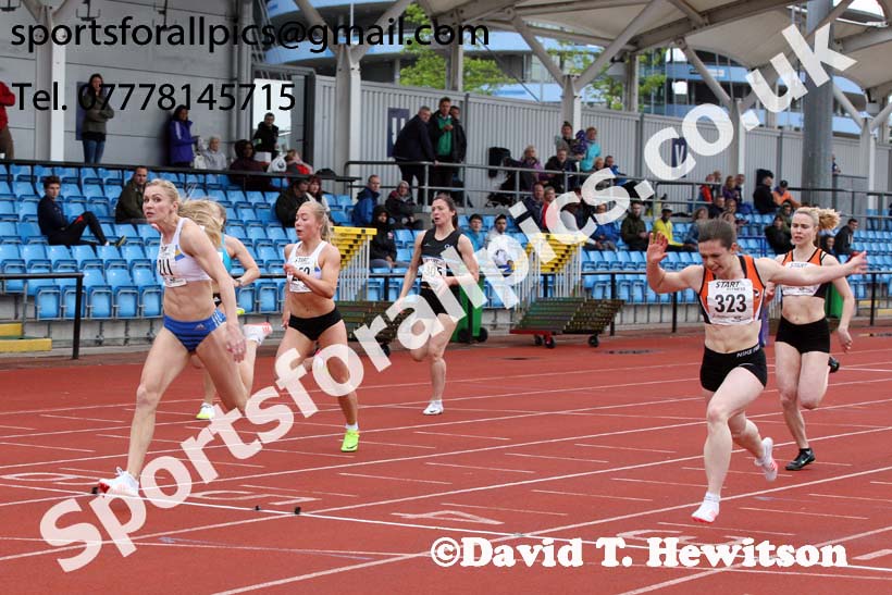 Senior womens 100 metres, Northern Senior and Under-20s Champs., SportsCity, Manchester. Photo: David T. Hewitson/Sports for All Pics